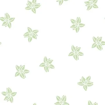 Basil flavor glyph seamless pattern 스톡 일러스트
