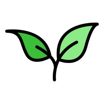 Basil icon color outline vector Illustrazione stock