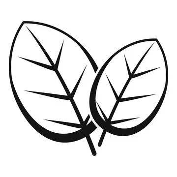 Basil leaf icon simple vector. Herb leaves 스톡 일러스트