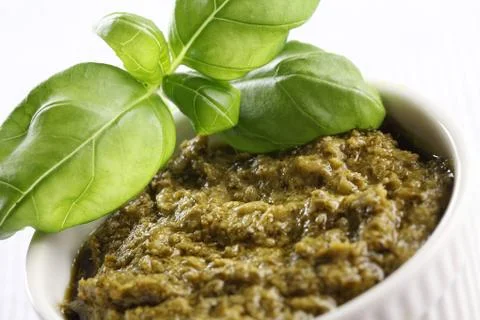Basil pesto Stock Photos