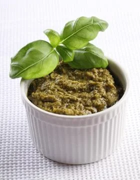 Basil pesto Stock Photos