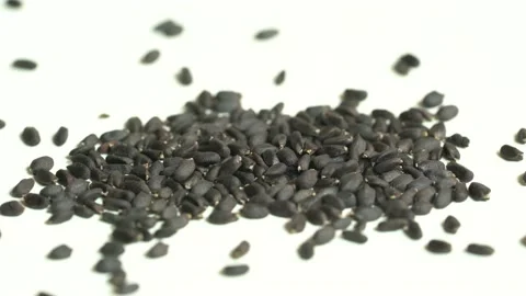 Basil Seed, Macro Shot Seed, Organic Basil Seed Stock Footage 153177970