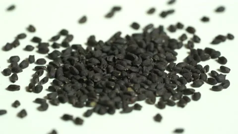 Basil Seed, Macro Shot Seed, Organic Basil Seed Stock Footage 153177976