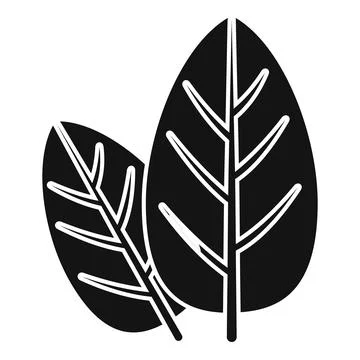 Basil spice icon simple vector. Cooking herb 스톡 일러스트