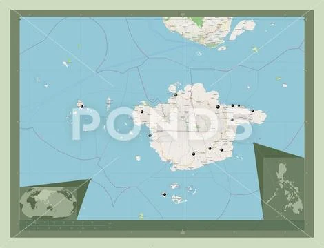 Basilan, Philippines. Open Street Map. Locations of major cities of the ...