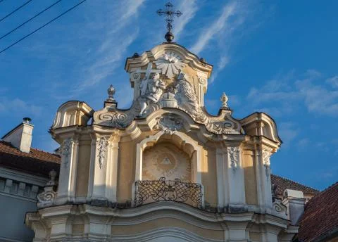 Basilian monastery gate in Vilnius Foto stock