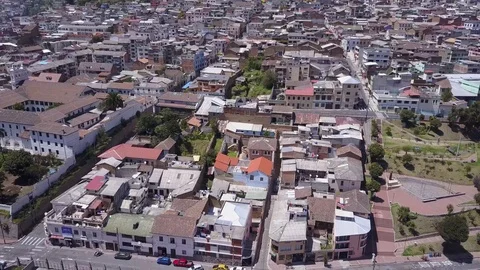 Basilica Aerial Equador Stock Footage 71163653
