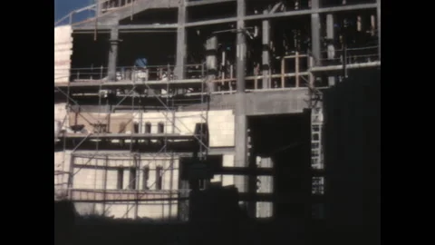 Basilica Annunciation Construction 1962 Video stock 148129651