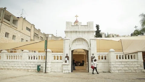 Basilica Of The Annunciation 스톡 동영상 102177435