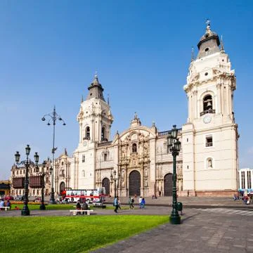 Basilica Cathedral, Lima Stock Photos