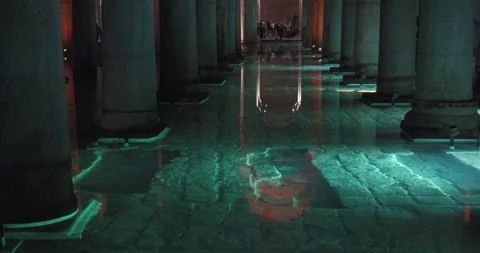 Basilica Cistern Istanbul Stockbeeldmateriaal 216832064