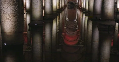 Basilica Cistern Istanbul Stockbeeldmateriaal 216832584