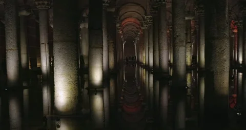 Basilica Cistern Istanbul Stockbeeldmateriaal 216833483