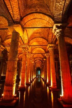 Basilica cistern Stock Photos