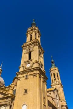 Basilica de Nuestra Seora del Pilar Cathedral in Zaragoza, Spain. Stock Photos