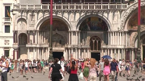 Basilica di San Marco 스톡 동영상 1039554