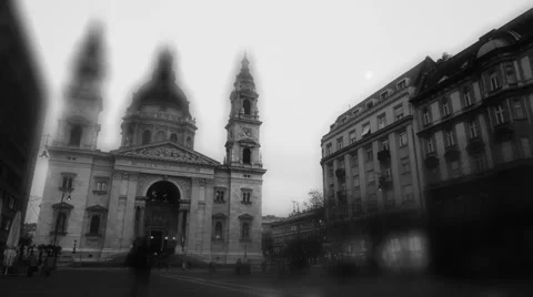 Basilica In The Evening Timelapse 03 Vídeos de archivo 937699