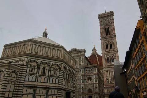 Basilica of Florence at sunset Photos