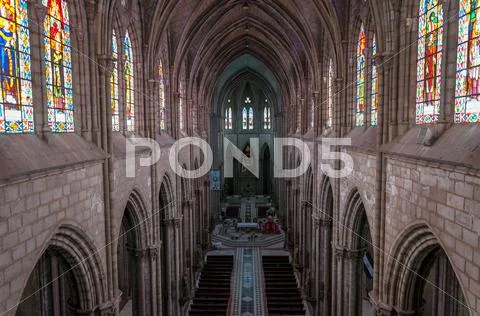 Basilica Interior View Stock Photos