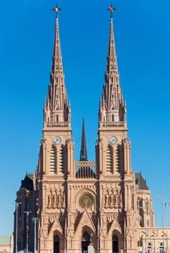 The basilica of Lujan Stock Photos