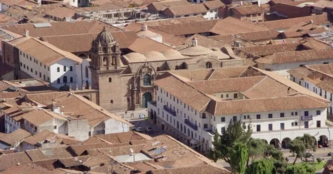 Basilica Menor de la Merced in the City of Cusco Video stock 78705103