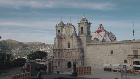 The Basilica of Nuestra Señora de Soledad Roman Catholic Oaxaca, Mexico Stock Footage 256093838