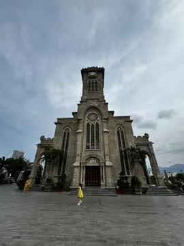 Basilica of Saigon Stock Photos