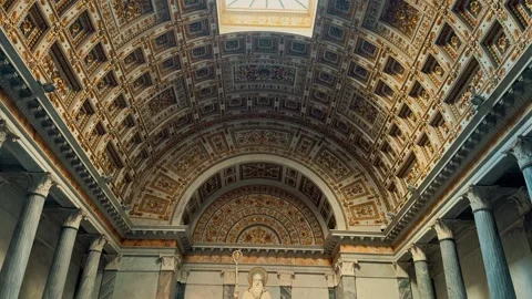 Basilica of Saint Paul Interior 27 Stockbeeldmateriaal 336002756