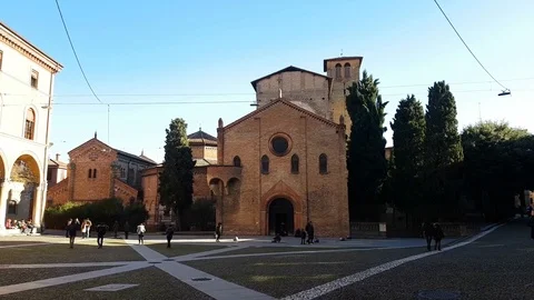 Basilica of Santo Stefano 스톡 동영상 83944578