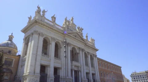 Basilica of St. John Lateran Stock Footage 67210029