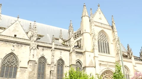 Basilica of St. Michael, Bordeaux Stock Footage 68709686