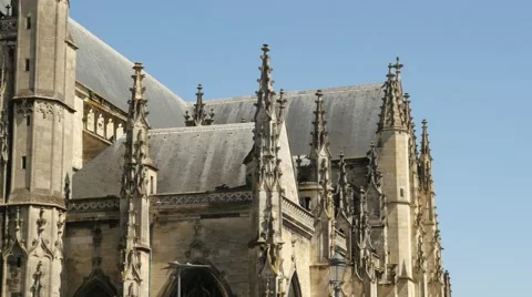 Basilica of St. Michael, Bordeaux Stock Footage 68709695