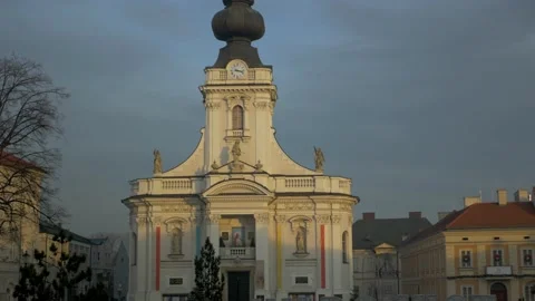 Basilica in Wadowice, Poland Stock Footage 220377201