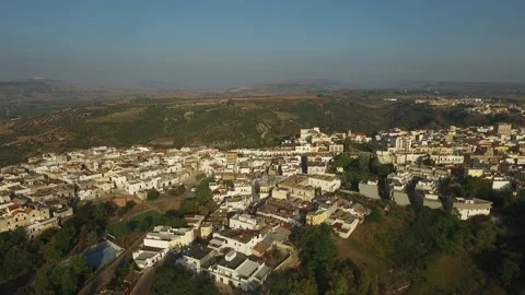 Basilicata, aerial view of Bernalda Stock Footage 135817535