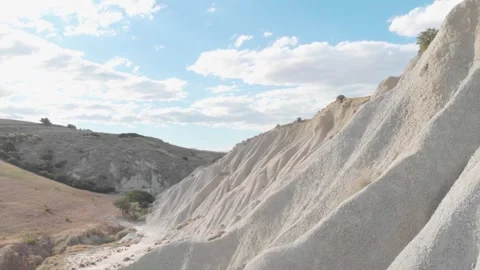 Basilicata, drone close un on Calanchi Stock Footage 259649341