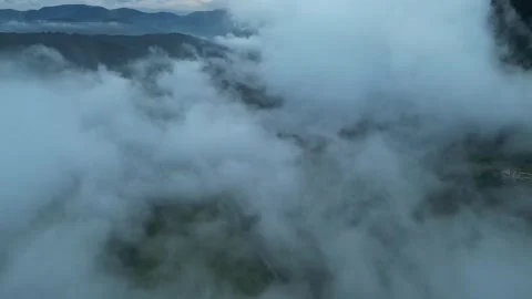 Basilicata, drone over clouds Stock Footage 259649372