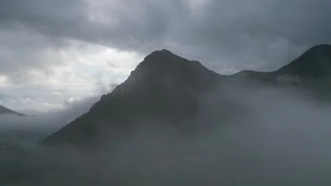 Basilicata, flying into clouds Stock Footage 259649468