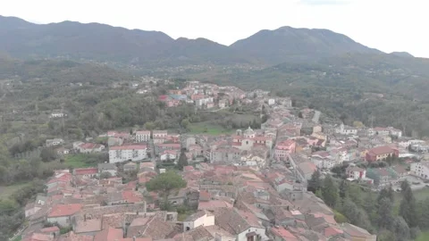Basilicata, flying on Rotonda Stock Footage 259649452