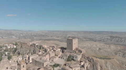 Basilicata, old Craco Stock Footage 259649676