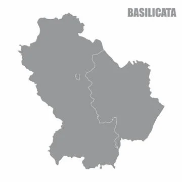 Basilicata region map Stock Illustration