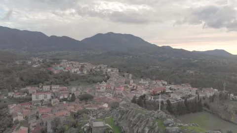 Basilicata, Rotonda panoramic view Video stock 259649810
