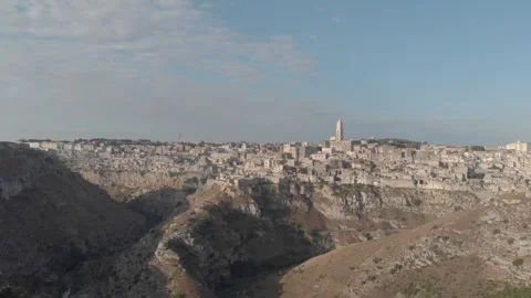 Basilicata, traking shot sassi of Matera Stock Footage 259649942