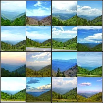 Basil's Overlook Collage (3) Stock Photos