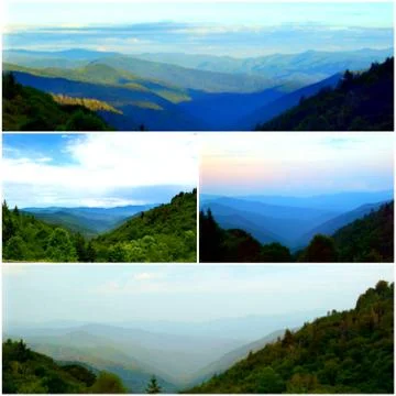 Basil's Overlook Collage (5) Stock Photos