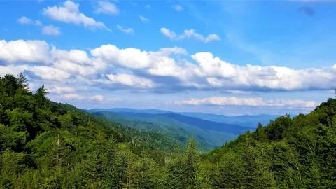 Basil's Overlook in June with Dramatic Clouds Stock Photos