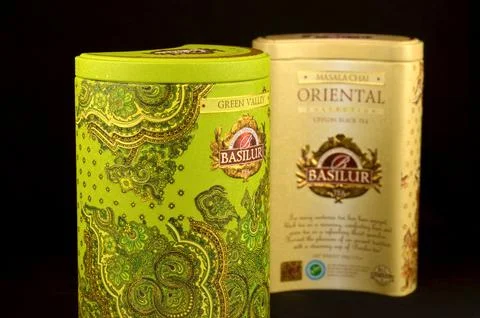 BASILUR tea GREEN VALLEY and MASALA CHAI Foto stock