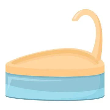 Basin drinker icon cartoon vector. Container feed Stock Illustration