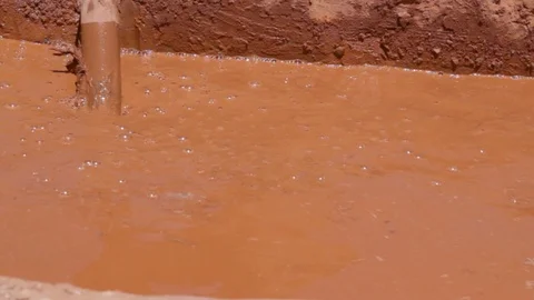 The basin to make clay into a dough Stock Footage 124591210