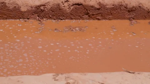 The basin to make clay into a dough Stock Footage 124591258