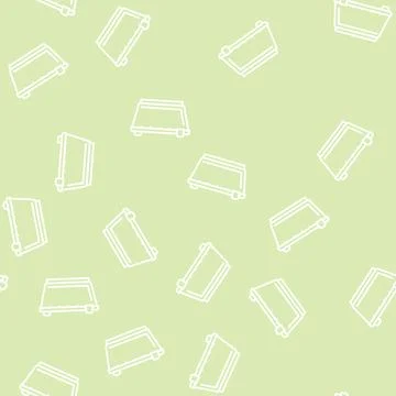 Basin plastic line seamless pattern Illustrazione stock